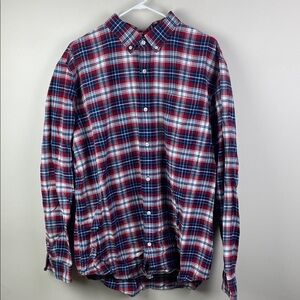 Gap Standard Fit Plaid Long Sleeve Button Down